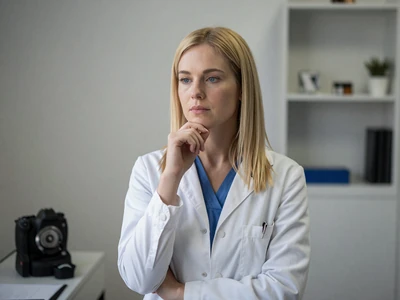 Female neurologist in a consultation room